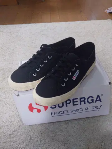 SUPERGA 블랙 38