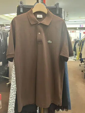 LACOSTE 브라운 피케 셔츠 사이즈 5