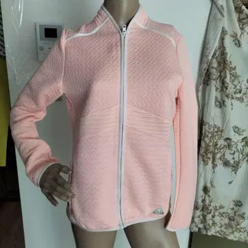 미사용 adidas 핑크 자켓