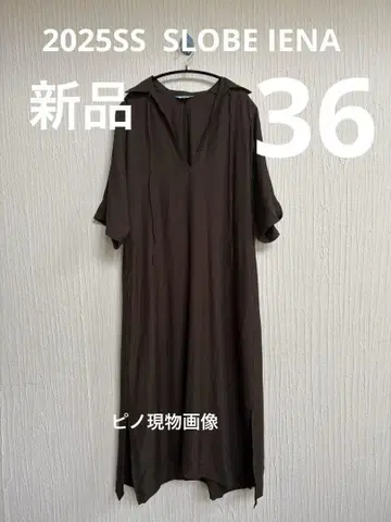 36 새상품* 린넨 혼방 릴랙스 스키퍼 원피스 SLOBE IENA