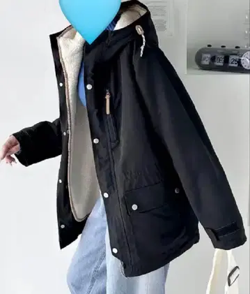 보아 라이너 3way 미들 기장 마운틴 파카 LL 블랙