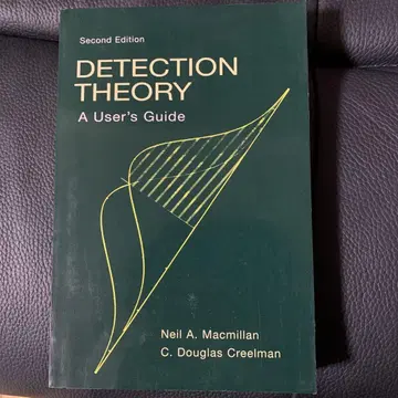 Detection Theory: A User's Guide (2nd E)