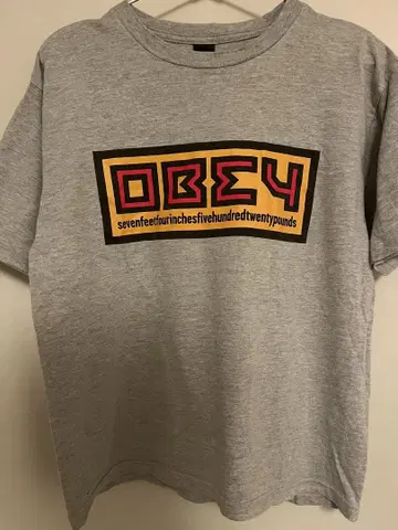 OBEY 오베이 티셔츠 그레이 M 사이즈 숏 기장