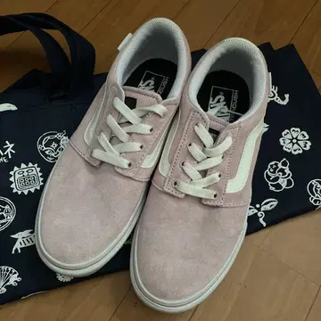 Vans 핑크 스웨이드 스니커즈 6.5 (US)