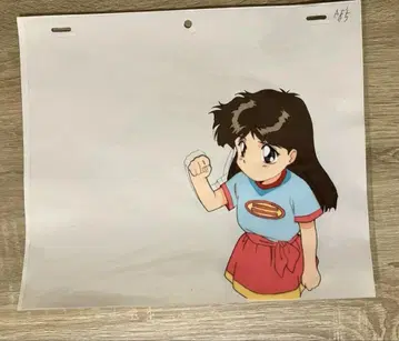 애니메이션 셀화 수전사 걸키바 히우라 마유