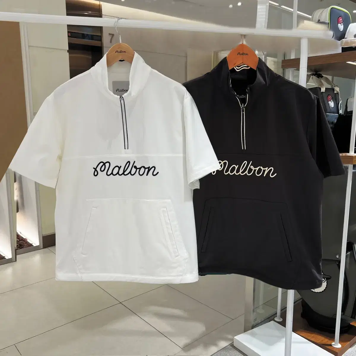 Malbon Travel Bucket Tech Polo Shirt #말본,#골프웨어,#골프옷