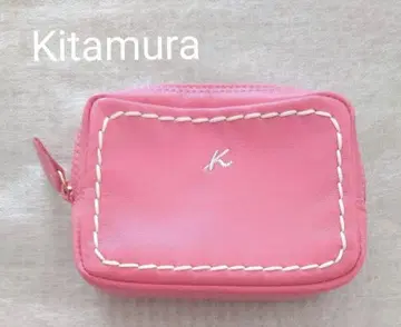 [ 새상품 ] Kitamura 키타무라 파우치 레어 한정 컬러 핑크