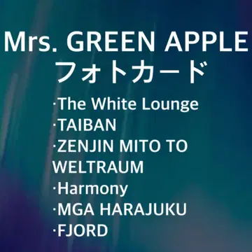 Mrs. GREEN APPLE 포토 카드