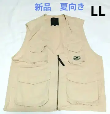 여름용 린넨 면 지퍼 베스트