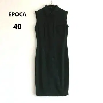 EPOCA 에포카 셔츠 원피스 슬리브리스 블랙 사이즈 40