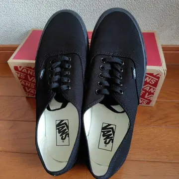 VANS AUTHENTIC 블랙 캔버스 스니커즈 29cm