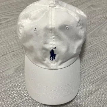 Polo 랄프 로렌 자수 로고 화이트 캡