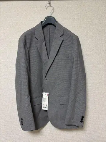 하운드투스 체크 유니클로 테일러드 자켓