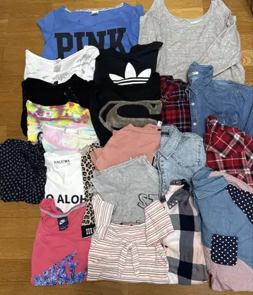 아메카지 상의 묶음 판매 pink H&M Forever21 등
