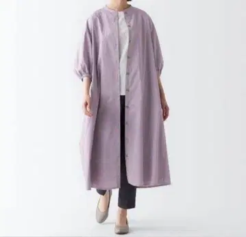 MUJI 잘 마르는 브로드 7부 소매 원피스