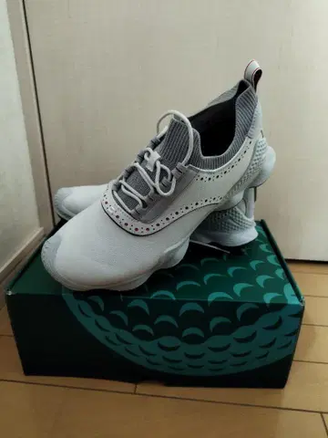 새상품 천연 가죽 골프화 화이트 27~27.5cm
