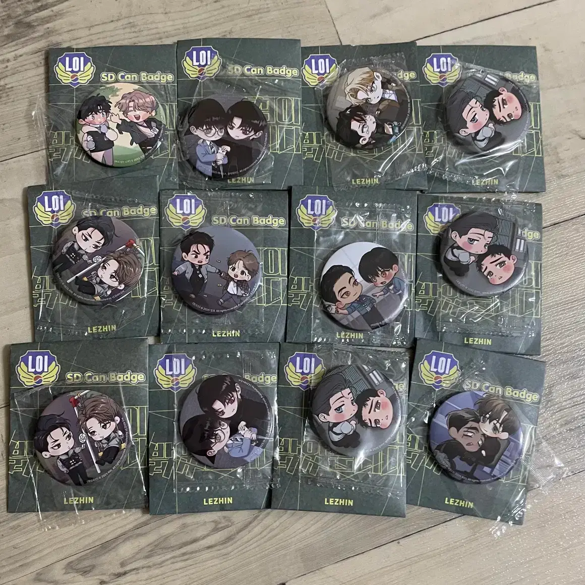 (각 0.25) 레봄 아밝 캔뱃지 징크스 귀야곡 해빙곡선 야화첩