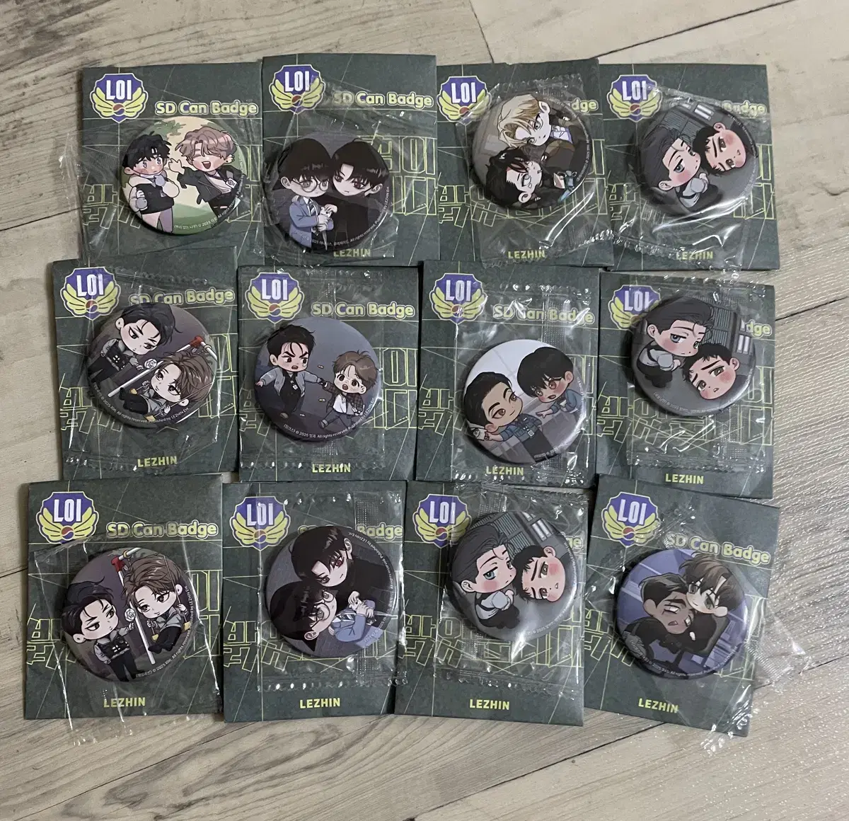 (0.25 each) Rebom A-Bal Can Badge Jinx Guiyagok Haebinggokseon Yahuacheop