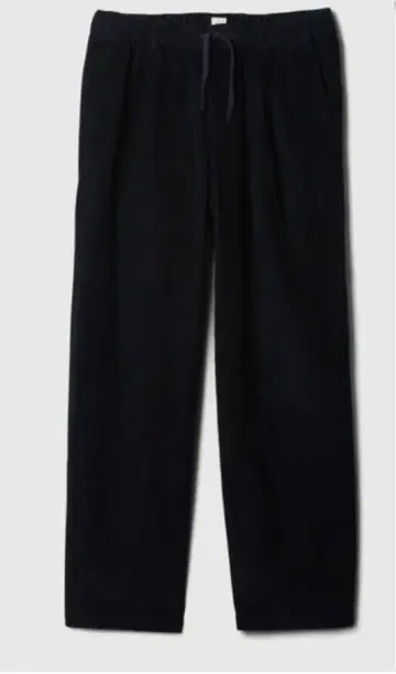 GAP 배기 플리츠 코듀로이 팬츠 36W32L TRUE_BLACK