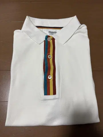 Paul Smith 아티스트 스트라이프 화이트 피케 셔츠 새상품급 L