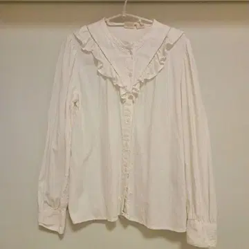 Levi's 리바이스 화이트 프릴 블라우스