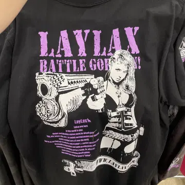 LAYLAX 배틀걸 T셔츠 M 사이즈
