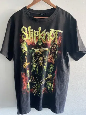 Slipknot 그래픽 티셔츠 블랙