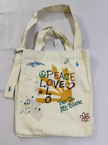 랄프 로렌 토트백 숄더백 화이트