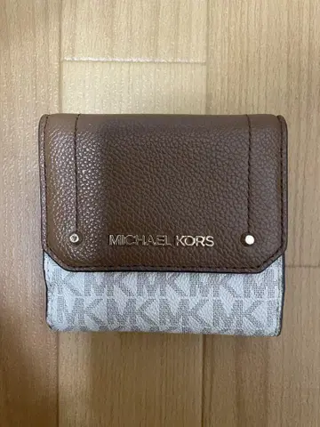 MICHAEL KORS 3단 지갑 브라운/그레이