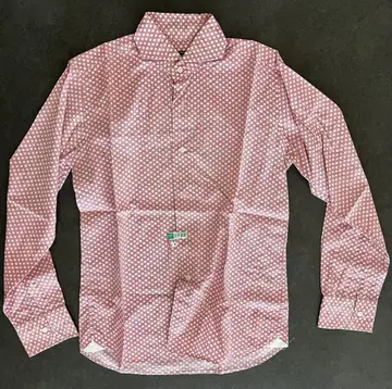 Orian vintage 빨흰 도트 무늬 긴팔 셔츠 S 클리닝 완료