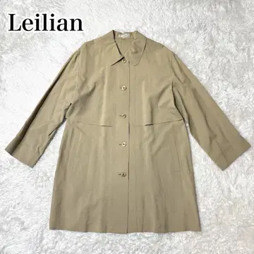 Leilian 베이지 얇은 소재 코트 사이즈 9