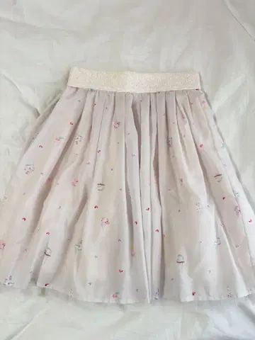 milie fille closet 플레어 스커트 옅은 핑크