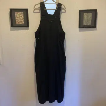 ayane 블랙 멜빵바지