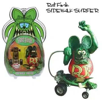 Rat Fink Sidewalk Surfer 피규어