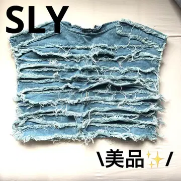[ SLY ] FRINGE BOXY 상의