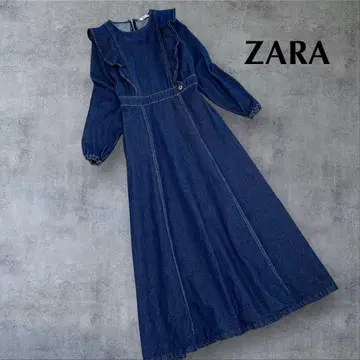 새상품급! ZARA 프릴 데님 원피스