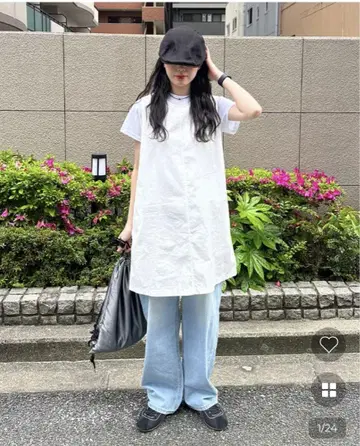 코튼 미디 원피스 nugu
