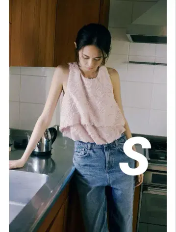 완판템 ZARA 프린지 퍼프 상의 S 택 포함 새상품