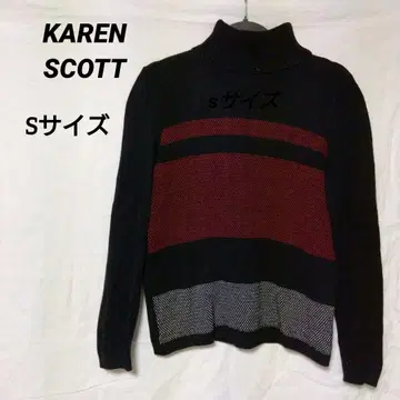 [ 새상품급 ] KAREN SCOTT S 사이즈 터틀넥 니트 스웨터