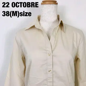 22 OCTOBRE 뱅두 옥토버 반팔 셔츠 베이지 D3