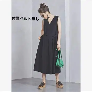 (08073) UNITED ARROWS UWSC V넥 벨트 원피스