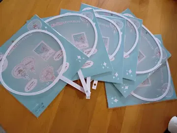 스켈레톤 부채 키트 화이트 6개 세트, 아이돌, 콘서트, 덕질