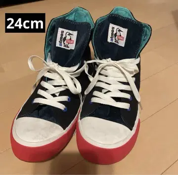 [한정품] 24cm chums x atoms 하이컷 스니커즈