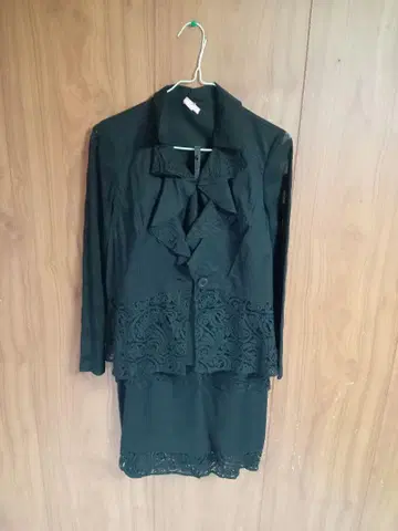 PARIENNE 블랙 레이스 셋업