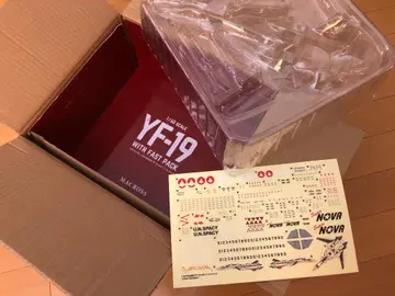 빈 상자와 스티커만 YF-19 1/60 마크로스 플러스 아르카디아