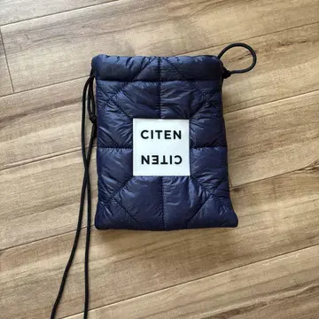 CITEN 퀼팅 숄더백 네이비
