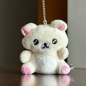 크림색 곰 봉제 인형 8cm