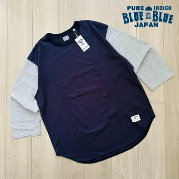 [ BLUE BLUE ] H.R.MARKET 7부 소매 절개 티셔츠