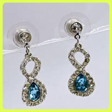 스와로브스키 SWAROVSKI 흔들리는 귀걸이 블루스톤