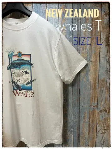 뉴질랜드 고래 T셔츠 사이즈 L
